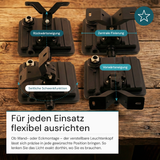 LED-Fluter, BeamPlug, 10 W, 4000 K (neutralweiß), 1200 lm, schwarz, energiesparend, verstellbare Leuchtrichtung, Plug-In Sensor Vorrichtung, IP65 Kabelverbinder, Wand- & Eckmontage
