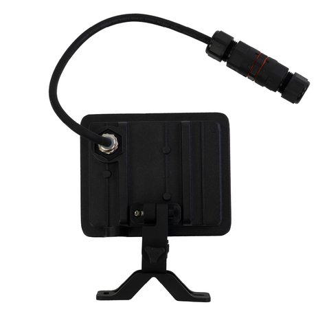 LED-Fluter, BeamPlug, 10 W, 4000 K (neutralweiß), 1200 lm, schwarz, energiesparend, verstellbare Leuchtrichtung, Plug-In Sensor Vorrichtung, IP65 Kabelverbinder, Wand- & Eckmontage