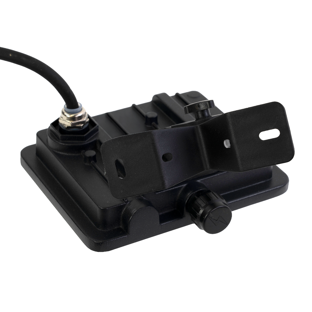 LED-Fluter, BeamPlug, 10 W, 4000 K (neutralweiß), 1200 lm, schwarz, energiesparend, verstellbare Leuchtrichtung, Plug-In Sensor Vorrichtung, IP65 Kabelverbinder, Wand- & Eckmontage
