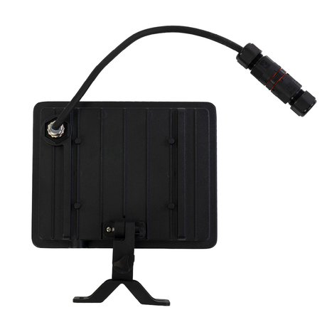 LED-Fluter, BeamPlug, 50 W, 4000 K (neutralweiß), 6000 lm, schwarz, energiesparend, verstellbare Leuchtrichtung, Plug-In Sensor Vorrichtung, IP65 Kabelverbinder, Wand- & Eckmontage