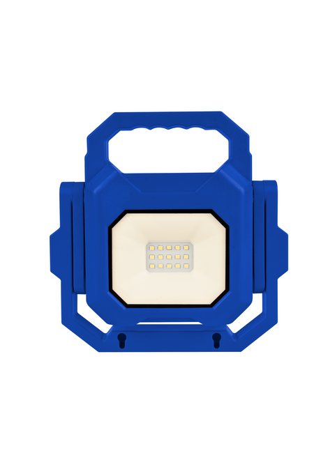 2er Set LED Baustrahler mit Akku, faltbar, 6 W, 800 lm, 4000 K (neutralweiß), IP54, 7 Stunden Lichtzeit, USB In- und Output, flexible Arbeitsleuchte.