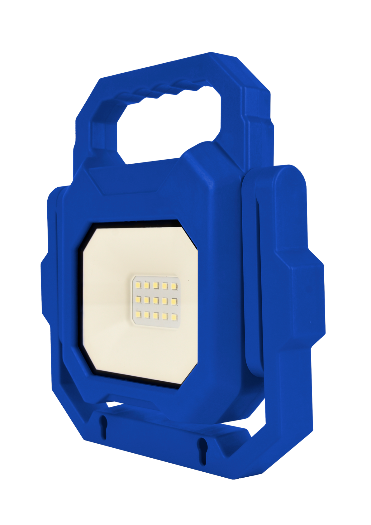 LED Baustrahler mit Akku, faltbar, 6 W, 800 lm, 4000 K (neutralweiß), IP54, 7 Stunden Lichtzeit, USB In- und Output, flexible Arbeitsleuchte