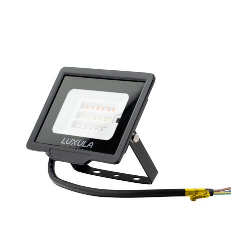 RGB LED-Fluter, 10 W, schwarz, IP65, mit Fernbedienung, RGBW-Farbwechsel