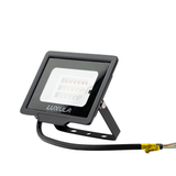 RGB LED-Fluter, 30 W, schwarz, IP65, mit Fernbedienung, RGBW-Farbwechsel