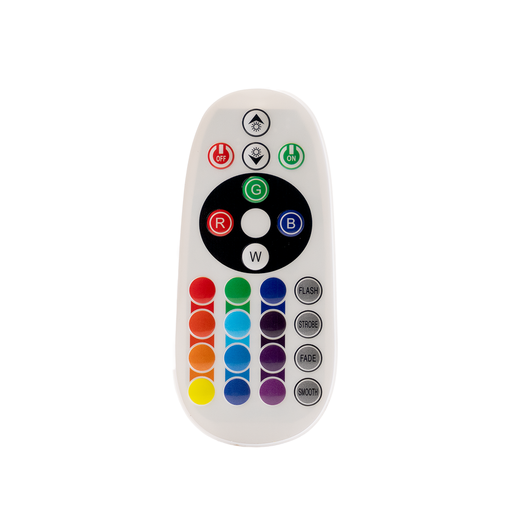 RGB LED-Fluter, 10 W, schwarz, IP65, mit Fernbedienung, RGBW-Farbwechsel