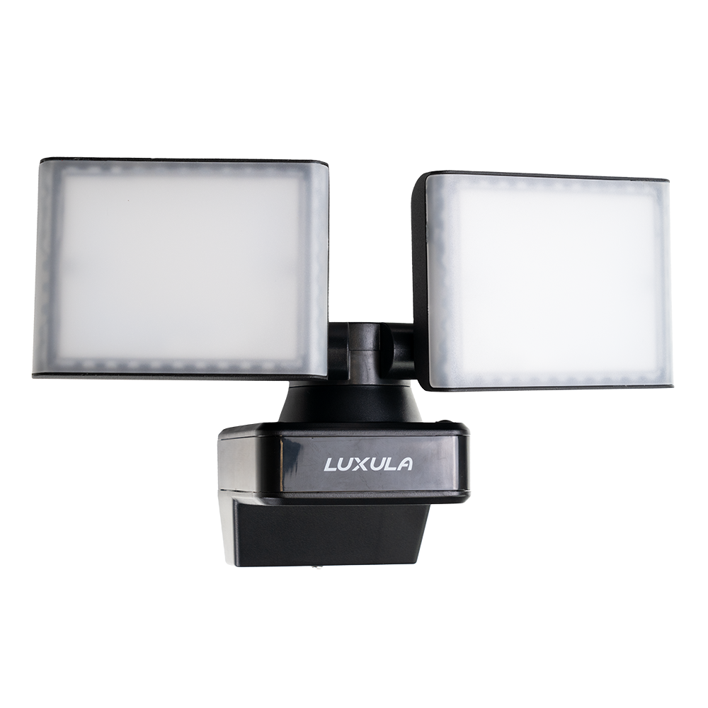 Schwenkbarer LED Fluter, 2-köpfig, 2x 15 W, 3200 lm, 4000 K (neutralweiß), IP54, flexibler Strahler, Aluminiumguss, Wandleuchte