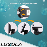 Schwenkbarer LED Fluter, 2-köpfig, 2x 15 W, 3200 lm, 4000 K (neutralweiß), IP54, flexibler Strahler, Aluminiumguss, Wandleuchte