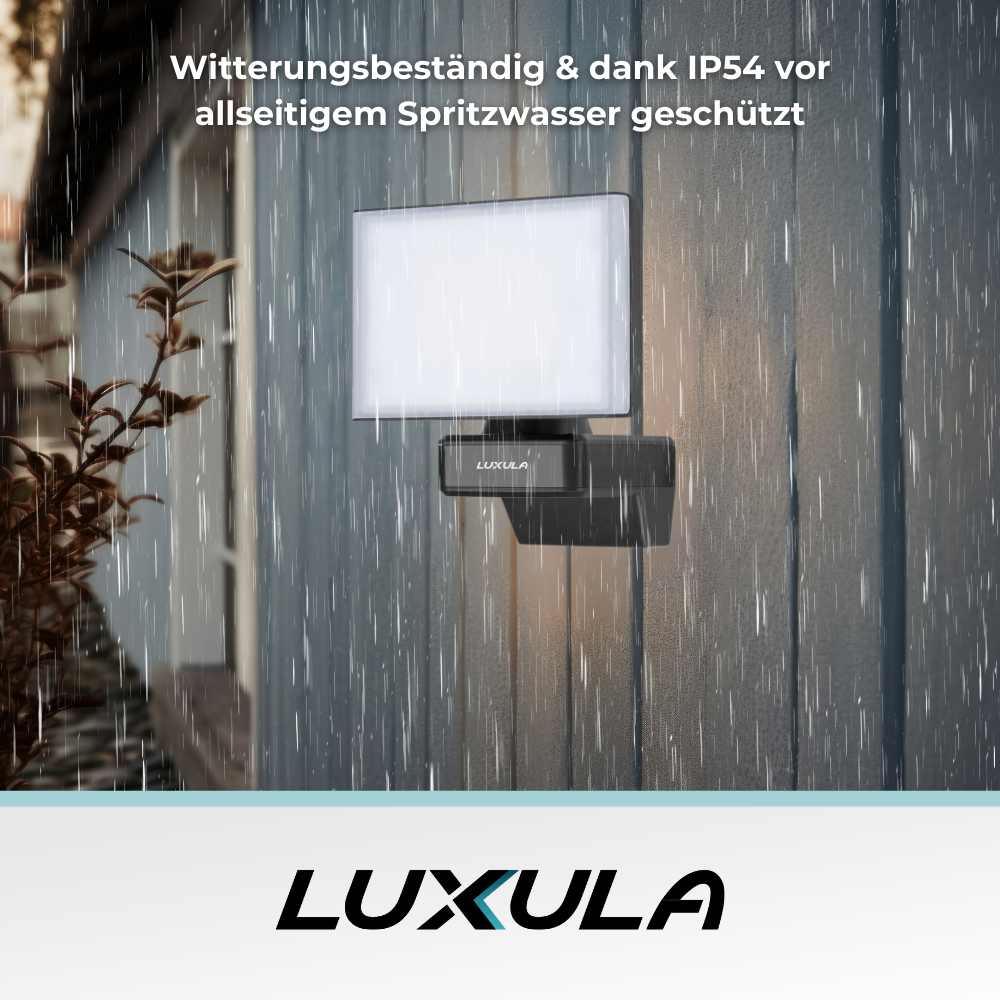 Schwenkbarer LED Fluter, 20 W, 2100 lm, 4000 K (neutralweiß), IP54, flexibler Strahler, Aluminiumdruckguss, Wandleuchte | Lichttechnik24.de.