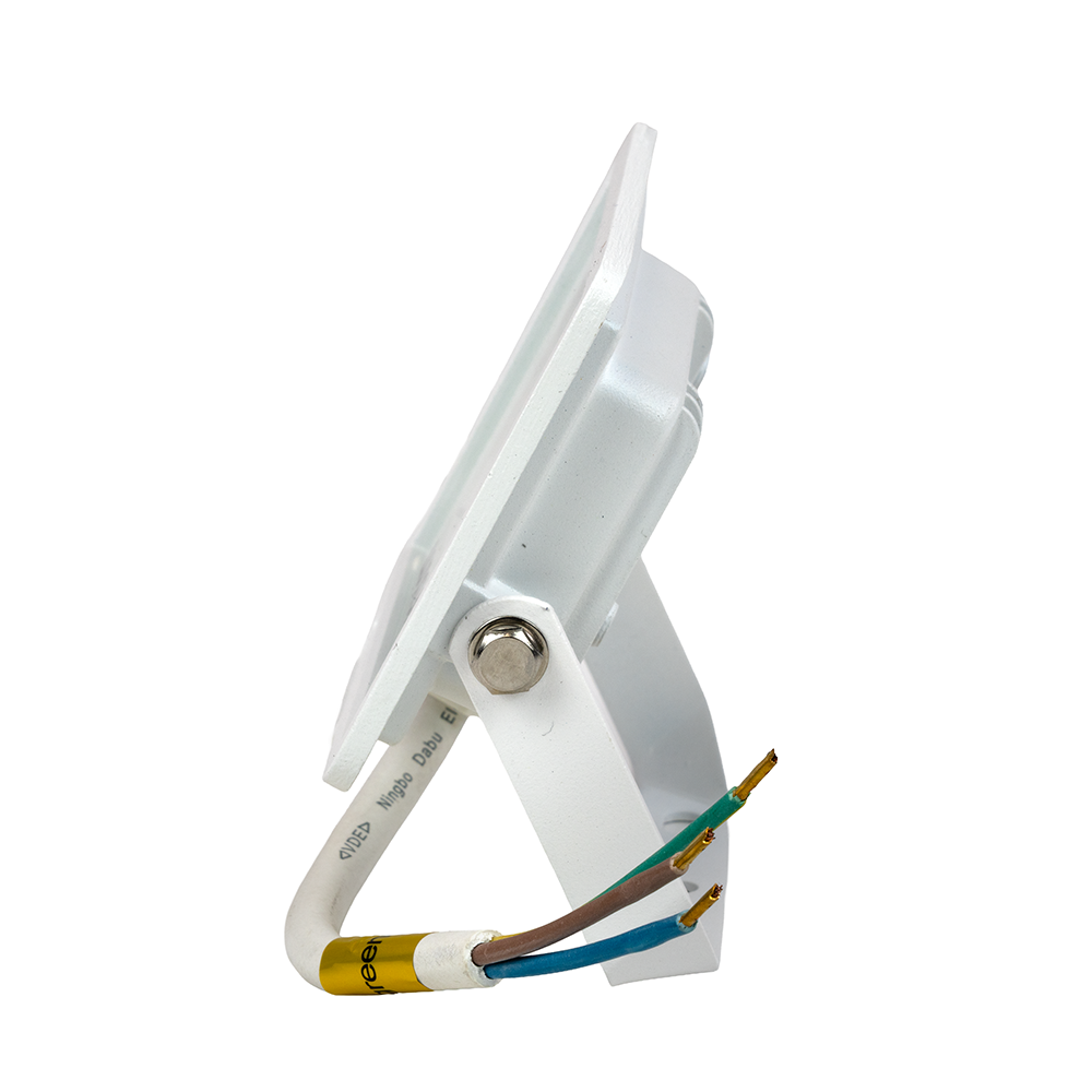 LED-Fluter, 10 W, 3000 K (warmweiß), 1000 lm, weiß, IP65