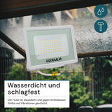 2er Pack LED-Fluter, 50 W, 4000 K (neutralweiß), 5000 lm, weiß, IP65