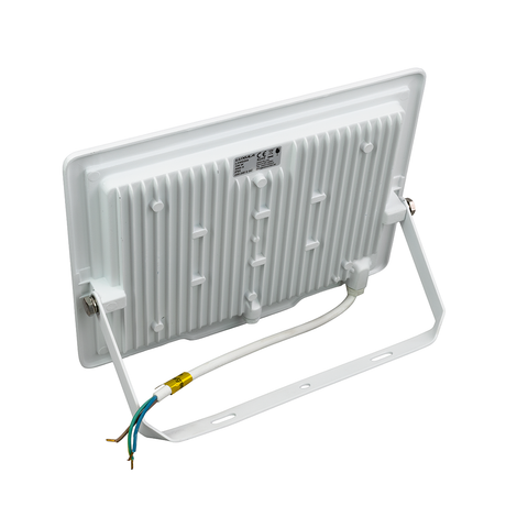 LED-Fluter, 100 W, 3000 K (warmweiß), 10000 lm, weiß, IP65.