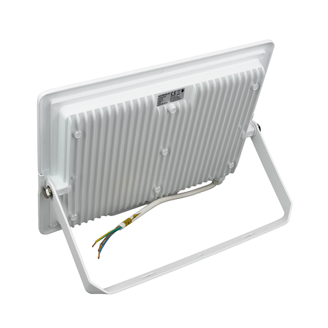 LED-Fluter, 150 W, 3000 K (warmweiß), 15000 lm, weiß, IP65.