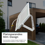LED-Fluter, 150 W, 4000 K (neutralweiß), 15000 lm, weiß, IP65