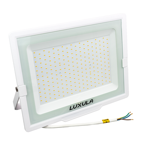 LED-Fluter, 200 W, 3000 K (warmweiß), 20000 lm, weiß, IP65.