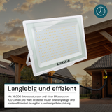 LED-Fluter, 300 W, 3000 K (warmweiß), 30000 lm, weiß, IP65