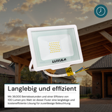 LED-Fluter, 30 W, 4000 K (neutralweiß), 3000 lm, weiß, IP65