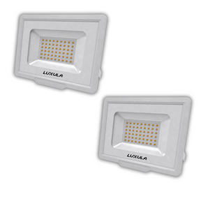 2er Pack LED-Fluter, 50 W, 4000 K (neutralweiß), 5000 lm, weiß, IP65.