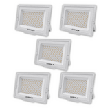 5er Pack LED-Fluter, 150 W, 4000 K (neutralweiß), 15000 lm, weiß, IP65