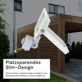 LED-Fluter mit Bewegungsmelder, 10 W, 3000 K (warmweiß), 1000 lm, weiß, IP65
