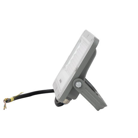 LED-Fluter, 30 W, 4000 K (neutralweiß), 3900 lm, grau, IP65.