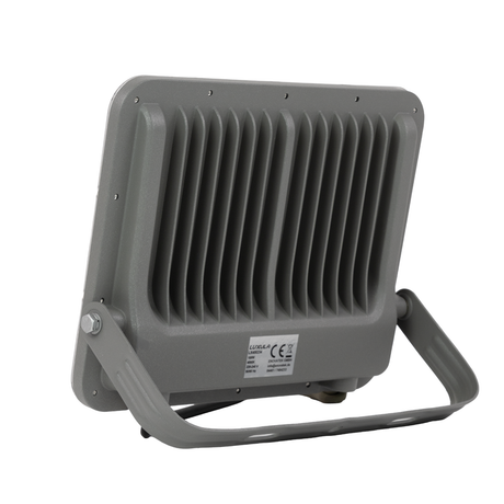 LED-Fluter, 100 W, 4000 K (neutralweiß), 12000 lm, grau, IP65.