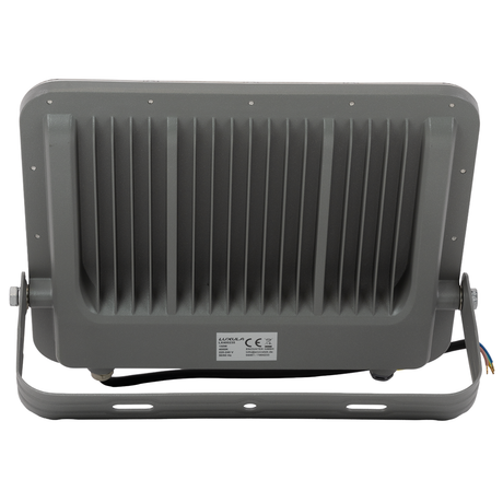 LED-Fluter, 150 W, 4000 K (neutralweiß), 18500 lm, grau, IP65.