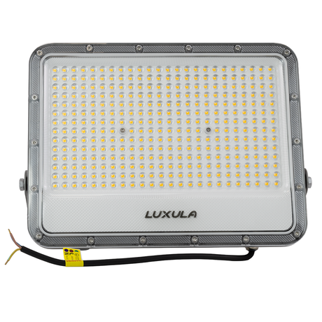 LED-Fluter, 200 W, 4000 K (neutralweiß), 26000 lm, grau, IP65.