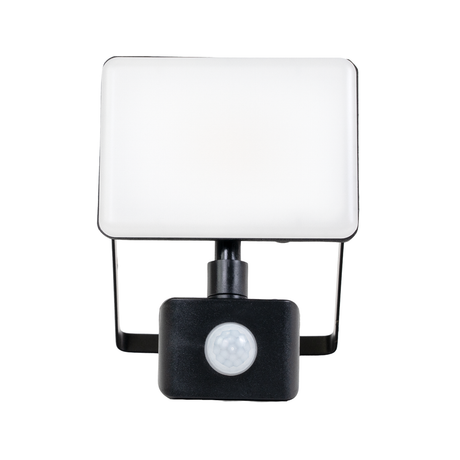 LED-Fluter mit Schnellverbinder & Bewegungsmelder, rahmenloses Design, 10 W, 4000 K (neutralweiß), 1000 lm, IP44