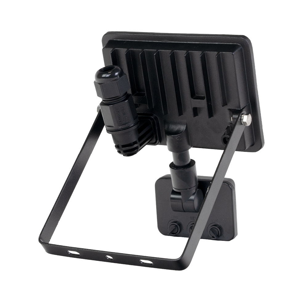 LED-Fluter mit Schnellverbinder & Bewegungsmelder, rahmenloses Design, 10 W, 4000 K (neutralweiß), 1000 lm, IP44