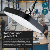 LED-HighBay, Hallenstrahler quadratisch, 100 W, 12000 lm, 5000 K (neutralweiß), IP65