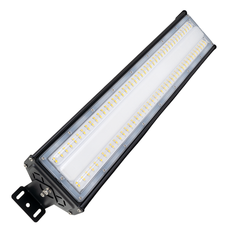 LED-Hallenleuchte, linear, 50 W, 6000 lm, 5000 K (neutralweiß), IP65, EPISTAR LED, schwarz