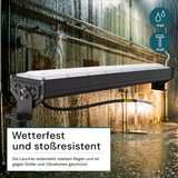 10er Pack LED-Hallenleuchte, linear, 50 W, 6000 lm, 5000 K (neutralweiß), IP65, EPISTAR LED, schwarz