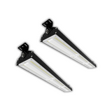2er Pack LED-Hallenleuchte, linear, 150 W, 18000 lm, 5000 K (neutralweiß), IP65, EPISTAR LED, schwarz