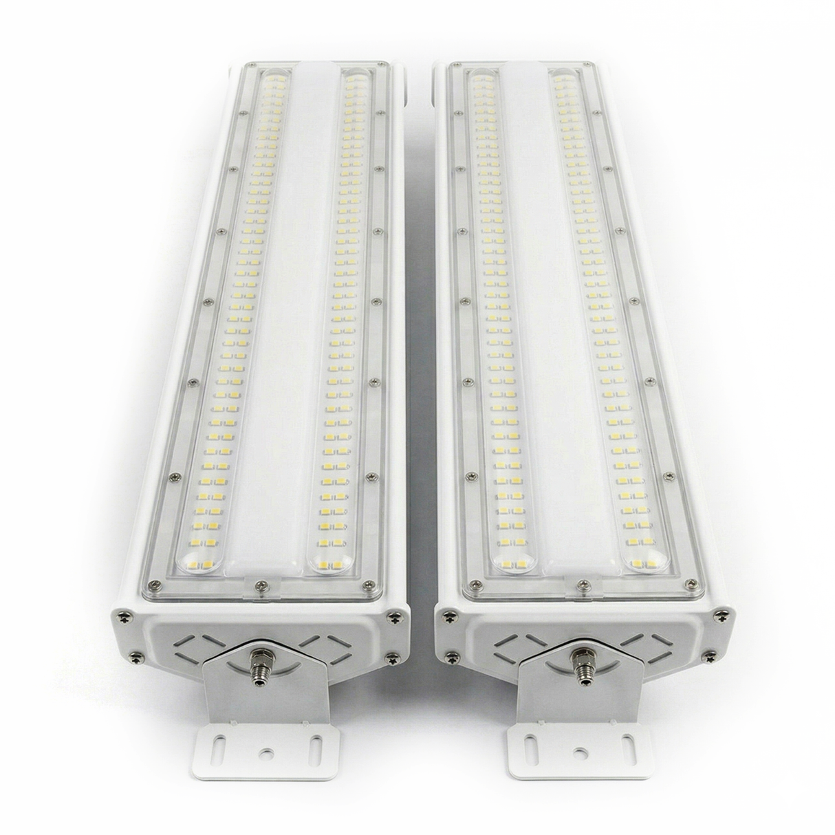 LED-Hallenleuchte, linear, 100 W, 12000 lm, 5000 K (neutralweiß), IP65, EPISTAR LED, weiß