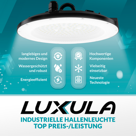 10er Pack LED-HighBay, UFO, 100 W, 10000 lm, 5000 K (neutralweiß), IP65, EPISTAR.