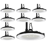 10er Pack LED-HighBay, UFO, 100 W, 10000 lm, 3CCT 3000-6500 K (warm-, neutral-, kaltweiß), IP65, EPISTAR