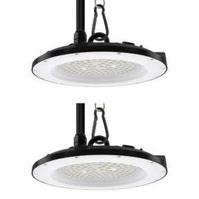 2er Pack LED-HighBay, UFO, 150 W, 15000 lm, 5000 K (neutralweiß), IP65, EPISTAR.
