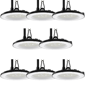 8er Pack LED-HighBay, UFO, 150 W, 15000 lm, 5000 K (neutralweiß), IP65, EPISTAR.