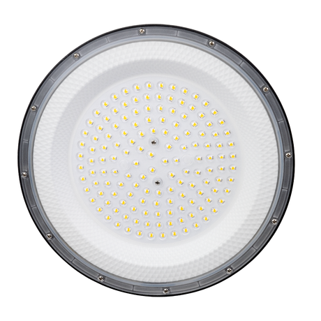 10er Pack LED-HighBay, UFO, schwarz, 150 W, 15000 lm, 5000 K (neutralweiß), IP65