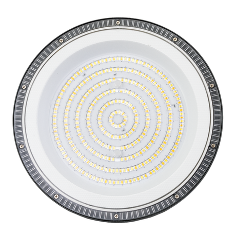 LED-HighBay, UFO, grau, 150 W, 15000 lm, CCT 3000-6500 K (warm-, neutral-, kaltweiß), IP65