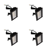 4er Pack LED-Hallenleuchte, linear, 50 W, 5000 lm, 4000 K (neutralweiß), IP65, schwarz