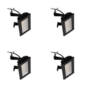 4er Pack LED-Hallenleuchte, linear, 50 W, 5000 lm, 4000 K (neutralweiß), IP65, schwarz.
