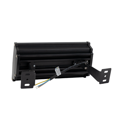 2er Pack LED-Hallenleuchte, linear, 50 W, 5000 lm, 4000 K (neutralweiß), IP65, schwarz
