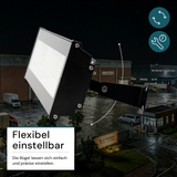 4er Pack LED-Hallenleuchte, linear, 100 W, 10000 lm, 4000 K (neutralweiß), IP65, schwarz