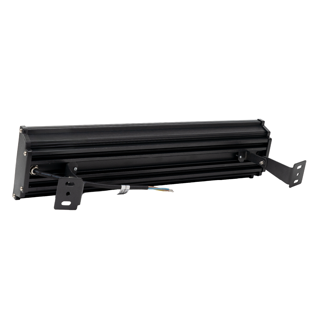 4er Pack LED-Hallenleuchte, linear, 100 W, 10000 lm, 4000 K (neutralweiß), IP65, schwarz