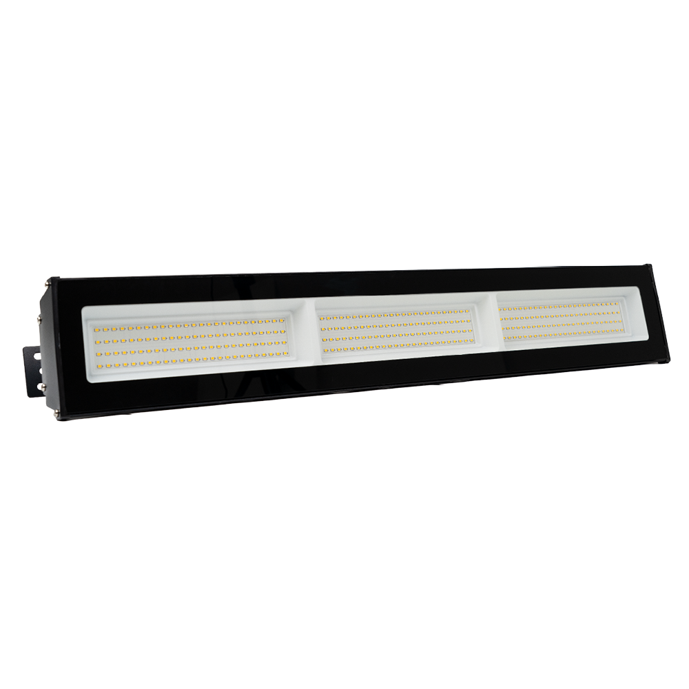 LED-Hallenleuchte, linear, 200 W, 20000 lm, 4000 K (neutralweiß), IP65, schwarz