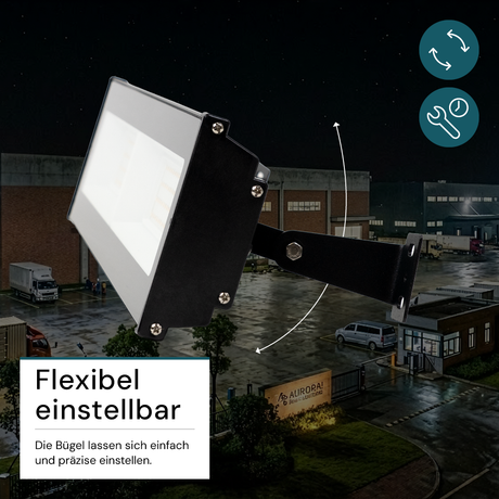 2er Pack LED-Hallenleuchte, linear, 200 W, 20000 lm, 4000 K (neutralweiß), IP65, schwarz