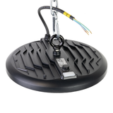 LED-HighBay, UFO, schwarz, 100 W, 10000 lm, 3CCT 3000-6500 K (warm-, neutral-, kaltweiß), IP65.