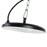 LED-HighBay, UFO, schwarz, 150 W, 15000 lm, 3CCT 3000-6500 K (warm-, neutral-, kaltweiß), IP65.