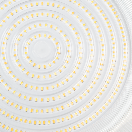 LED-HighBay, UFO, schwarz, 200 W, 20000 lm, 3CCT 3000-6500 K (warm-, neutral-, kaltweiß), IP65